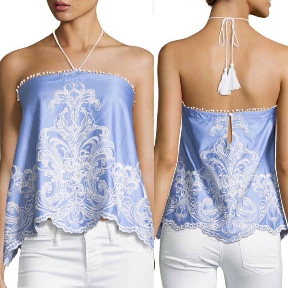 NWT Foxiedox Marybell Blue Top Size Small